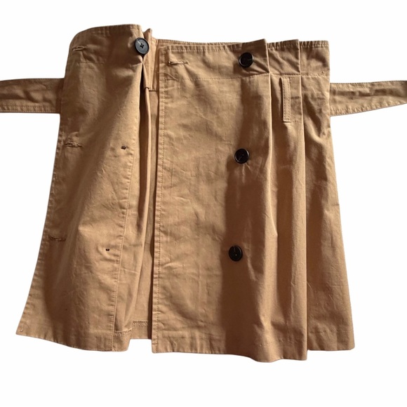 Pixie Market Beige High-Waist Trench Mini Skirt with Belt - Picture 5 of 11